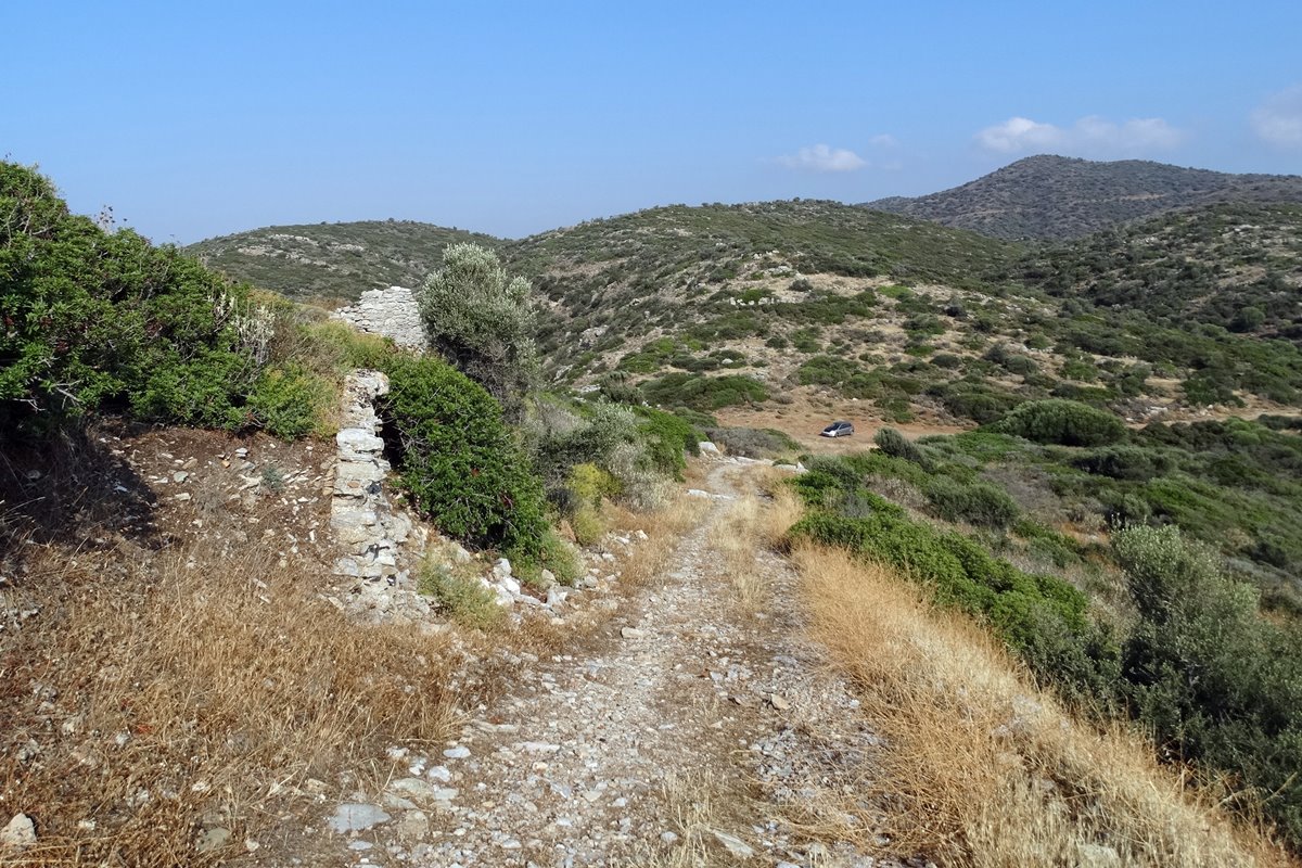 destroyed part of the walls to make a path to the church of Panagitsa