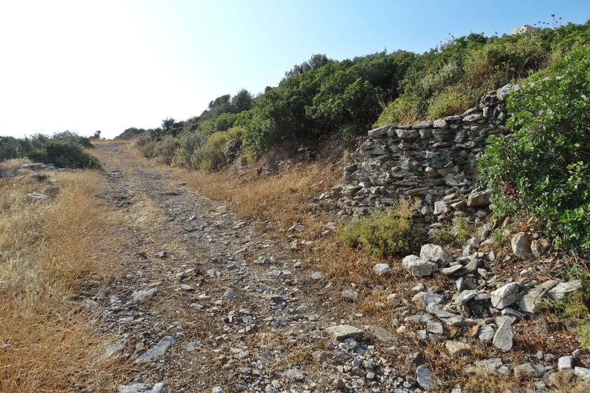 destroyed part of the walls to make a path to the church of Panagitsa